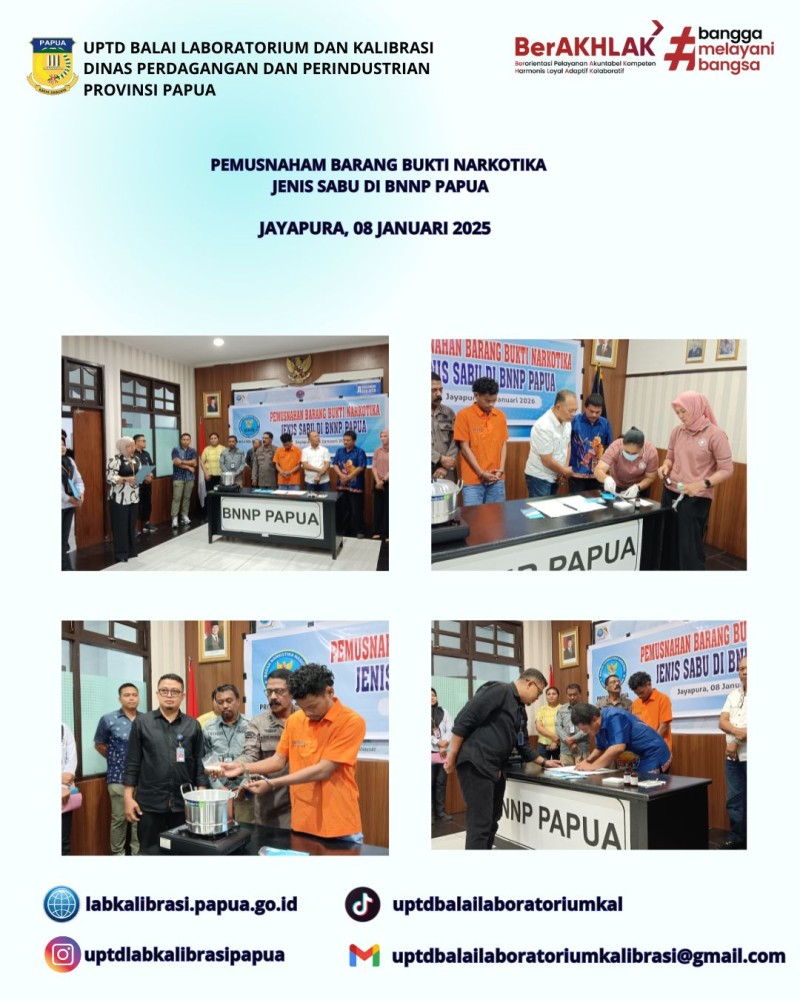 Menghadiri Undangan Pemusnahan Barang Bukti Narkotika Jenis Sabu