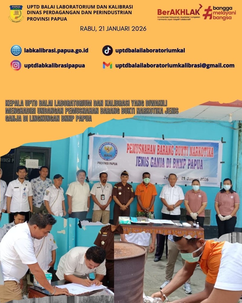 PEMUSNAHAN BARANG BUKTI NARKOTIKA JENIS GANJA